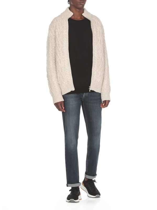 Wool Cashmere Crewneck Knit