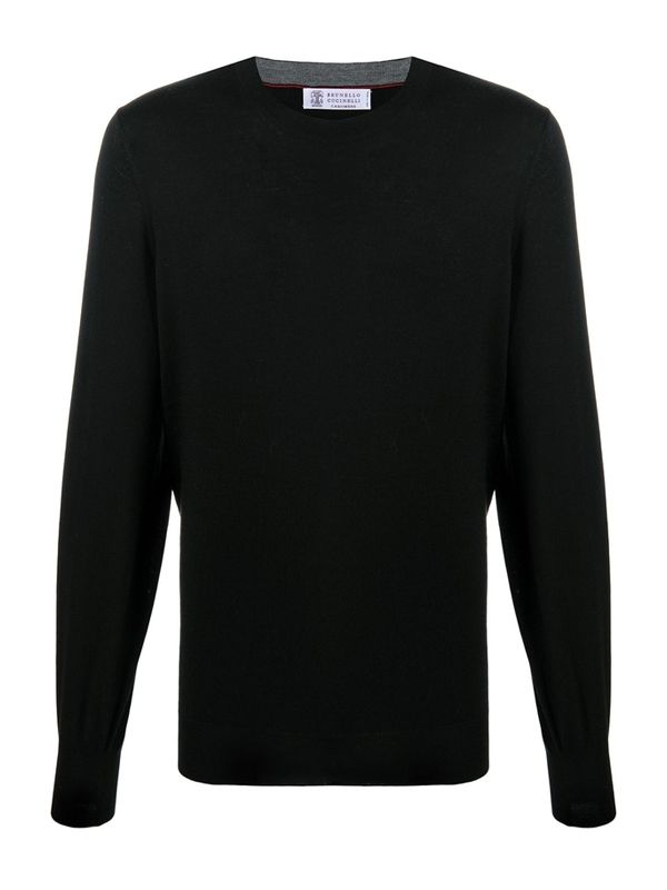 Wool Cashmere Crew Neck Knit