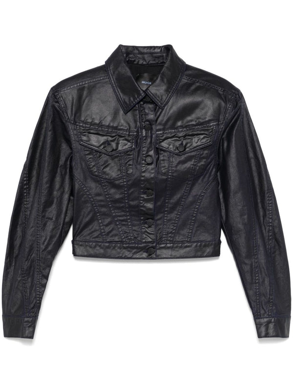 Wax Effect Denim Jacket