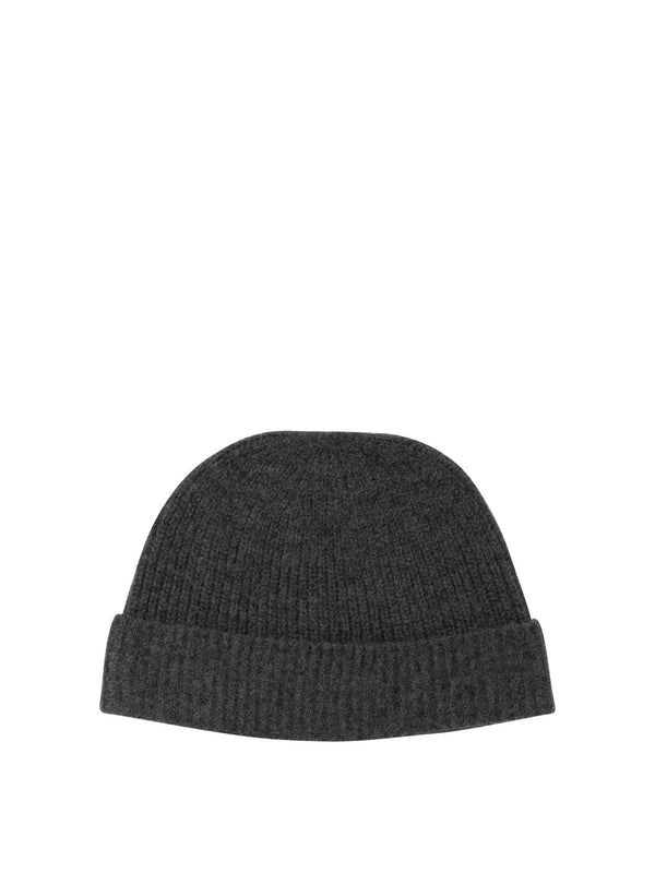 Roll-Up Ribbed Wool Beanie