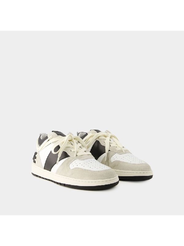 Logo Suede Panel Low-Top Sneakers