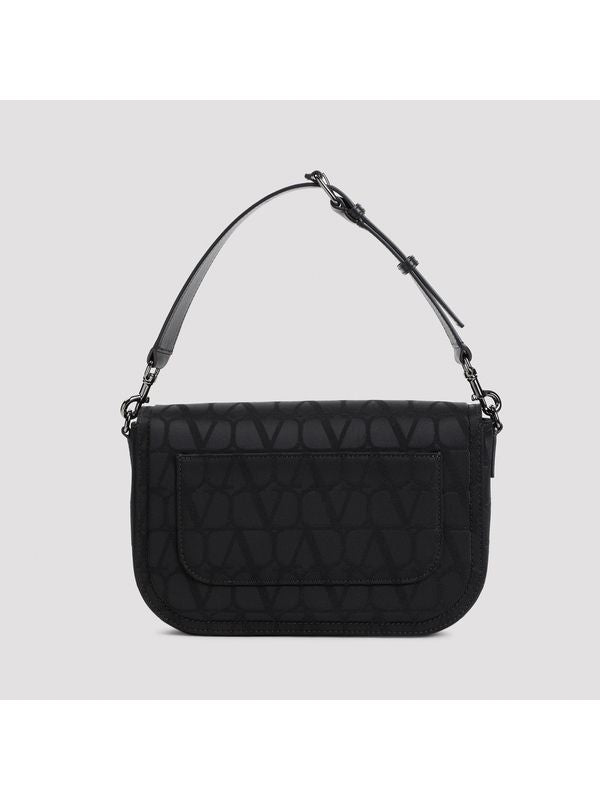 V Logo Iconography Shoulder
  Bag