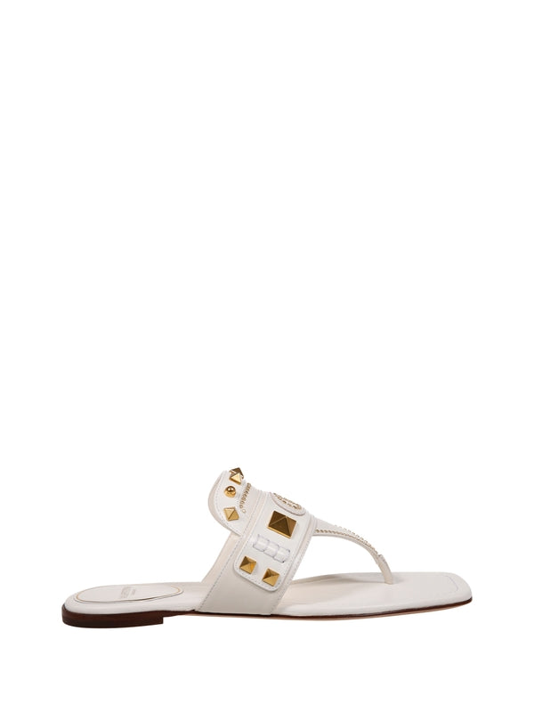 PLASTER CASTER Leather Rockstud Flip-Flop