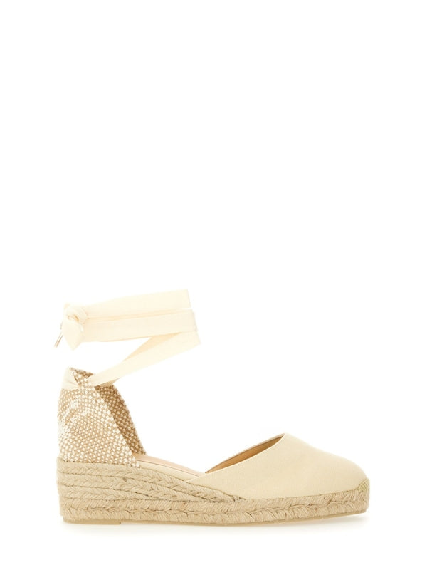 Castañer Ivory Wedge Sandals