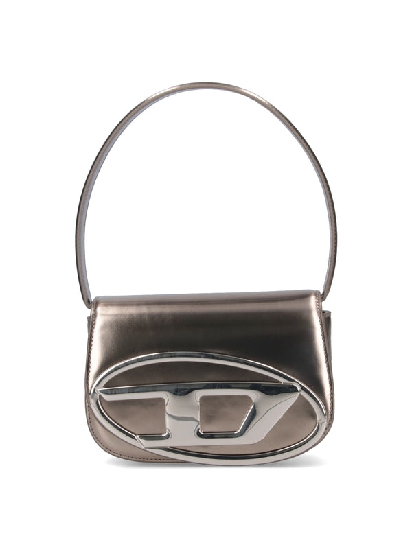 1dr Logo Metallic Leather Shoulder Bag