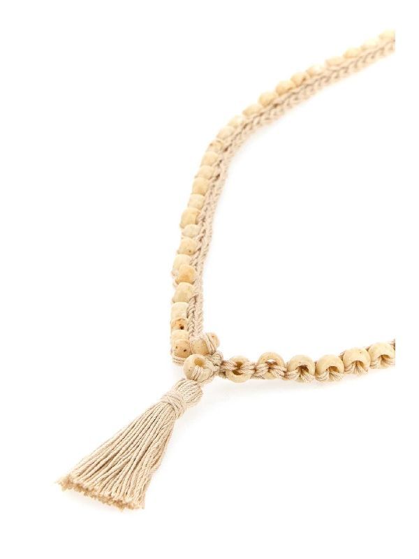 Crochet Tassel Bead Necklace