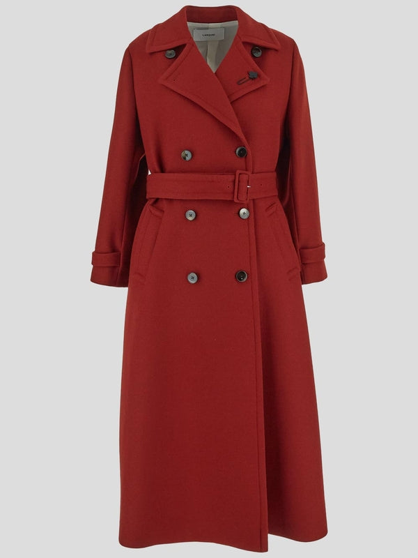 Boutonniere Double Wool Coat