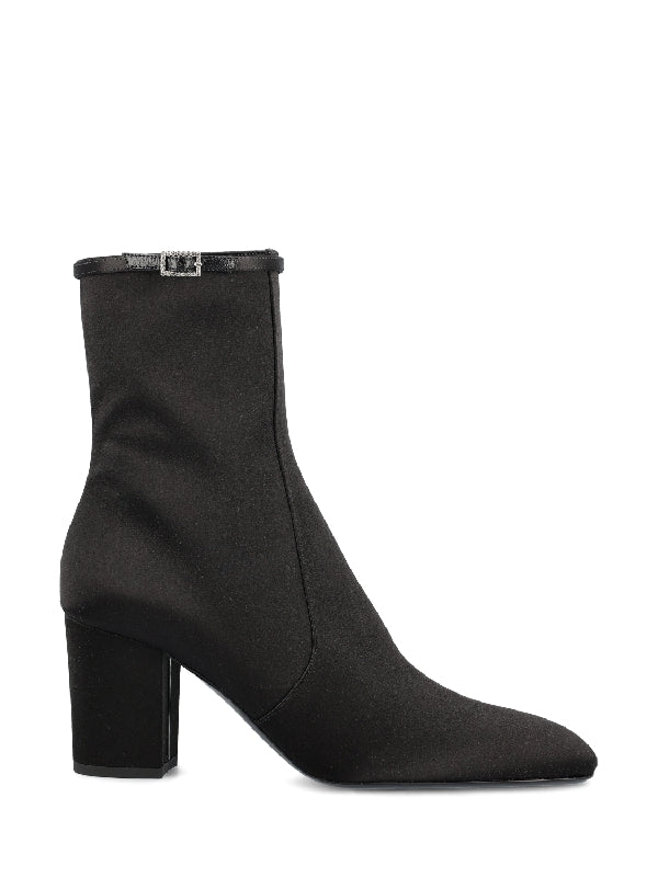 Betty Satin Crepe Boot Heel