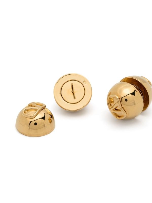 V Logo Stud
  Earrings