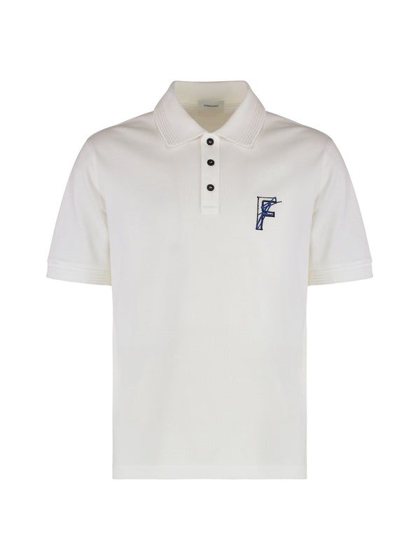 Chest Logo Cotton Polo Shirt