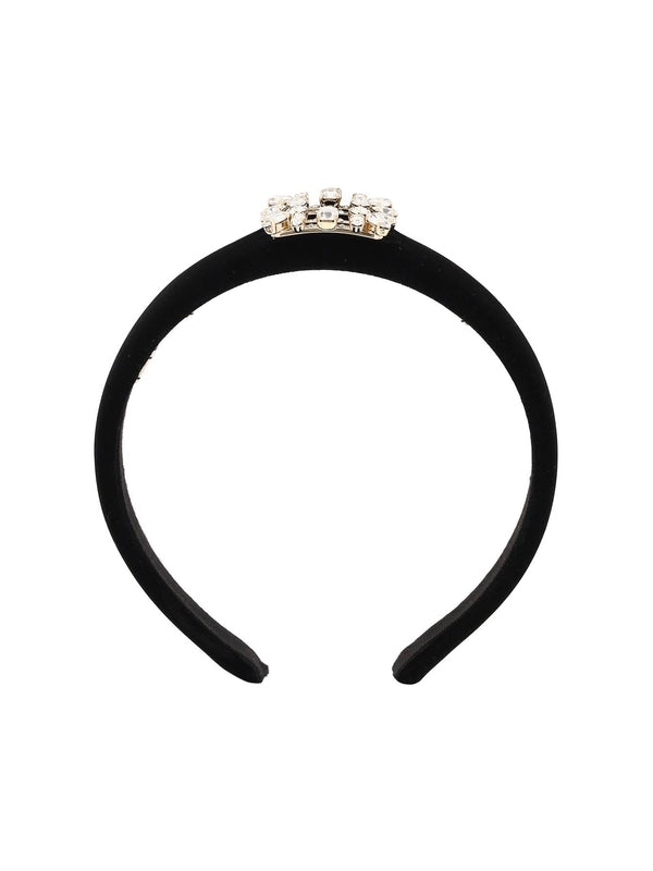 Crystal-embellished Velvet Hairband - Jente