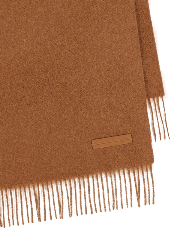 Z Zegna Brown Wool Mufflers