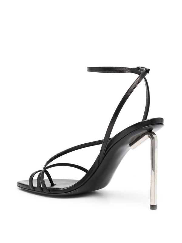 Allen Ankle Strap Leather Sandal Heels