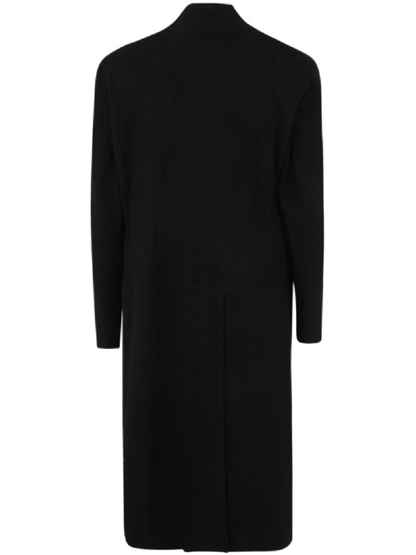 Black Wool Single Coat