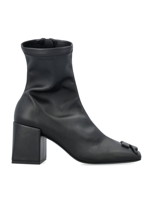 Courrèges - Reedition Logo Leather Ankle Boots - Jente