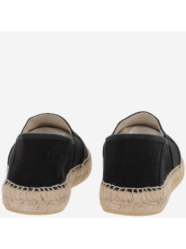 Logo Embroidery Cotton Espadrilles