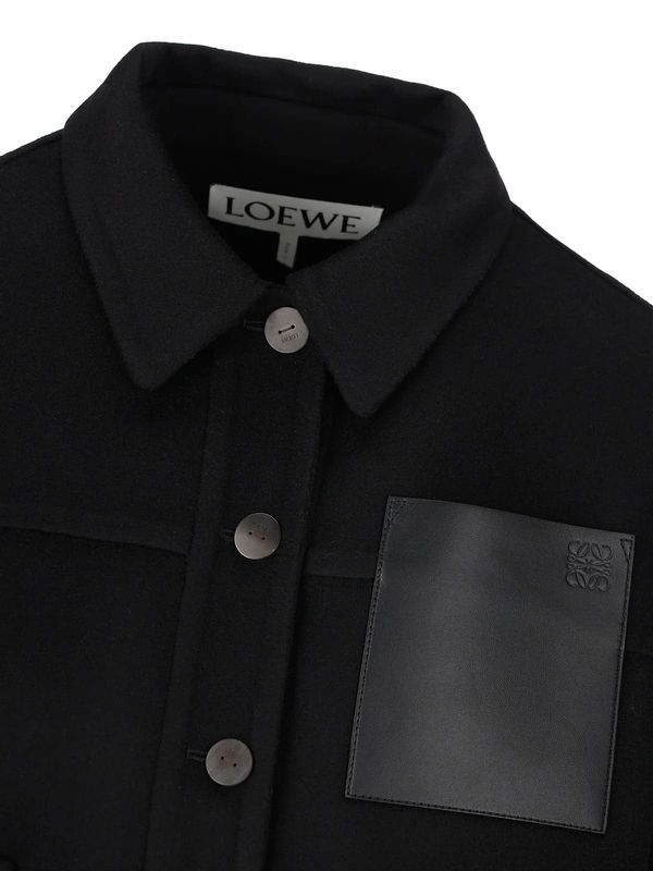 Anagram
  Leather Pocket Shirt Jacket