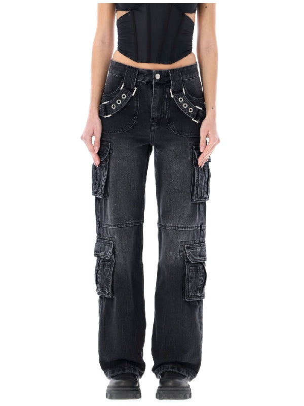 MISBHV - Harness Strap Denim Cargo Pants - Jente