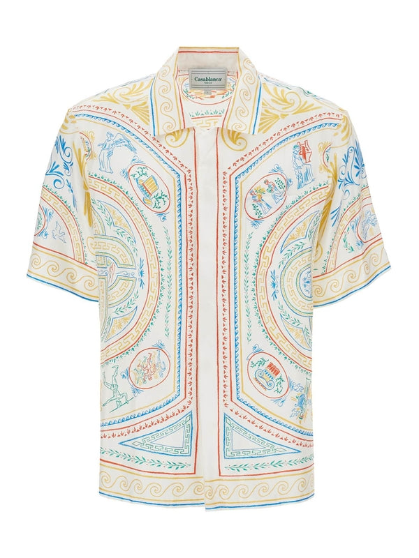 Crayon Vase Silk Short-sleeve Shirt