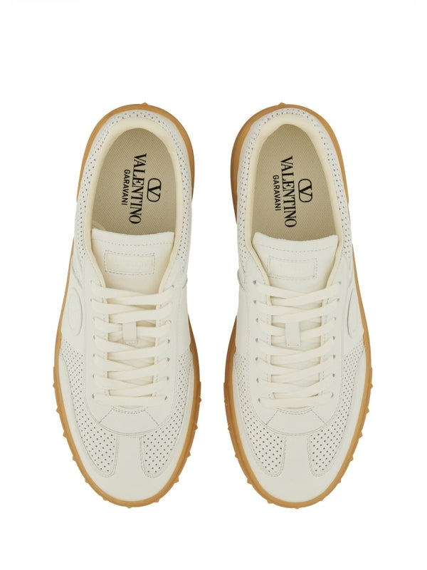 Valentino White Low Top Sneakers