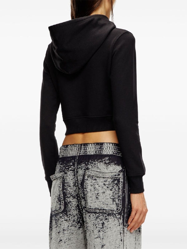 DIESEL - Slimmy Cutout Logo Crop
  Hoodieie - Jente