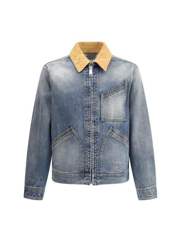 Alexander Mcqueen Blue Jacket