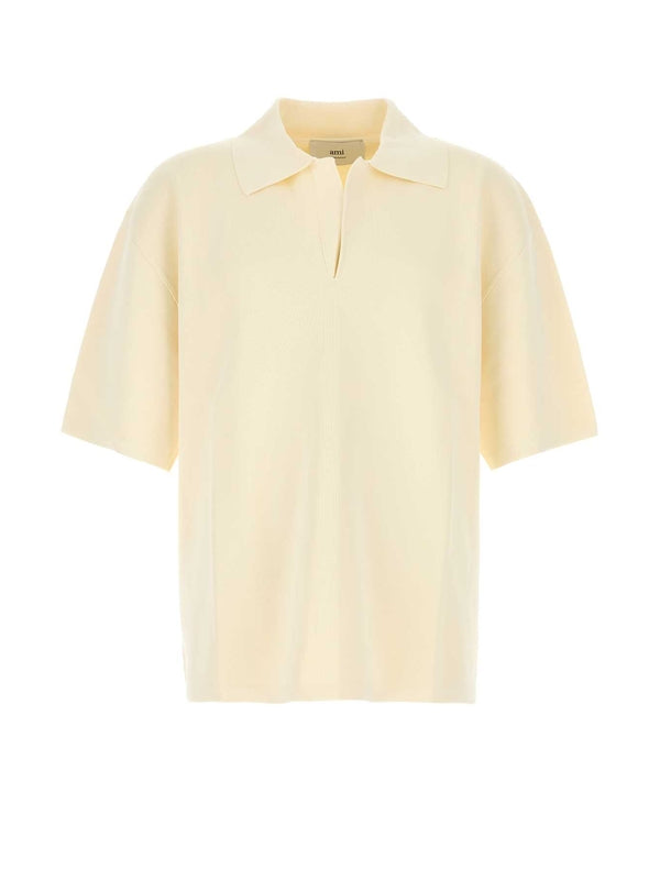 Open Collar Polo Shirt