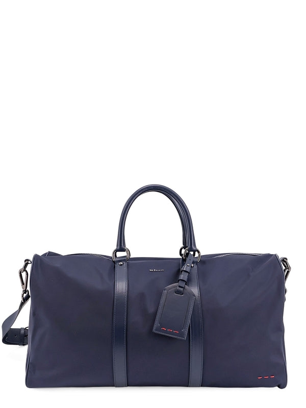 Kiton Navy Boston Bags