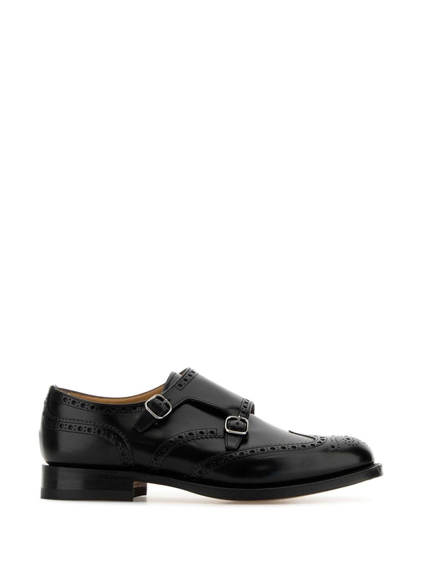 Leather Monk
  Strap Shoes