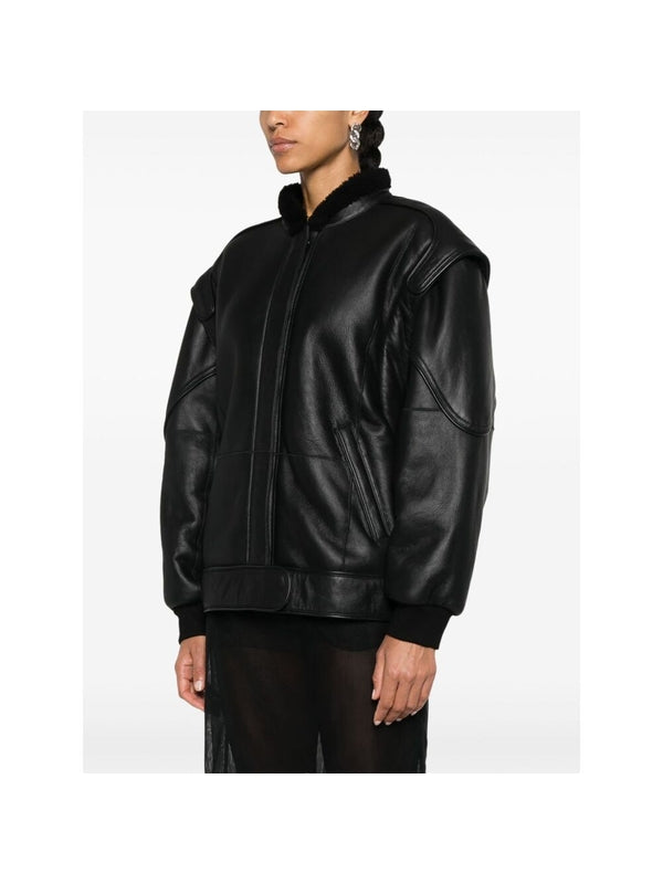 Reese Leather Bomber