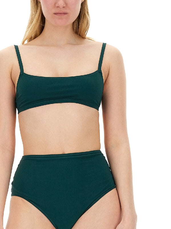 Green Nylon Bikini Set