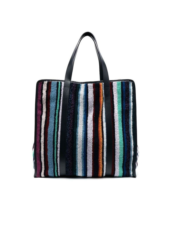 Stripe Cotton Tote Bag