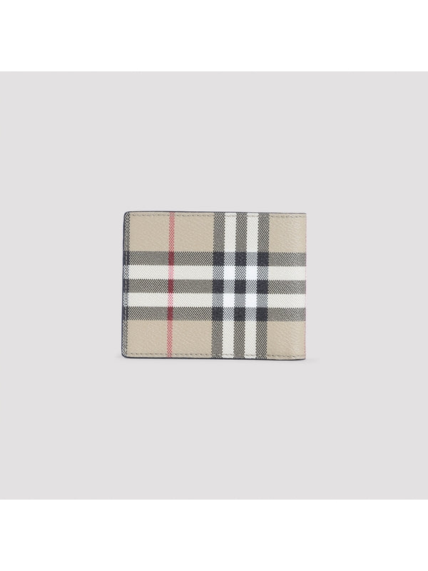 Burberry Checked Beige Wallets
