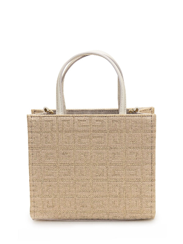 4g Logo Jute Mini Tote Bag