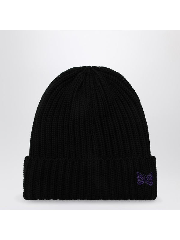 Embroidered Logo Wool Beanie