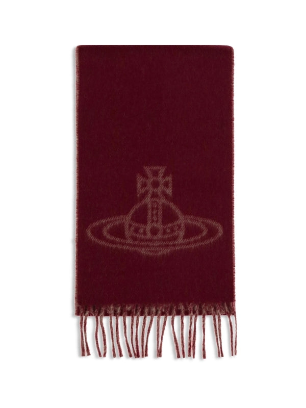 Vivienne Westwood Burgundy Wool Mufflers