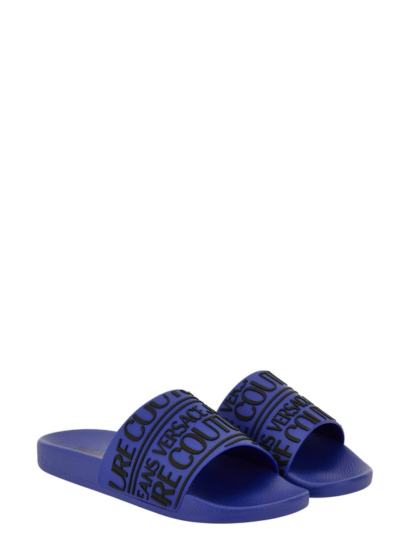 Versace Blue Slides