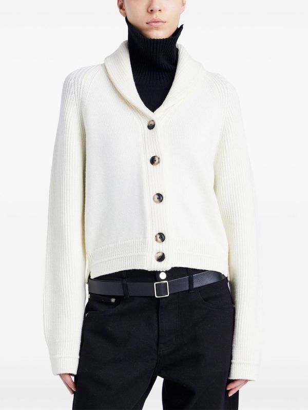 Lou Ribbed Wool Cardigan