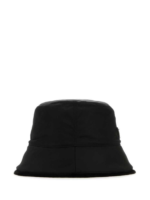 Triangle Logo Recycled Nylon Bucket Hat