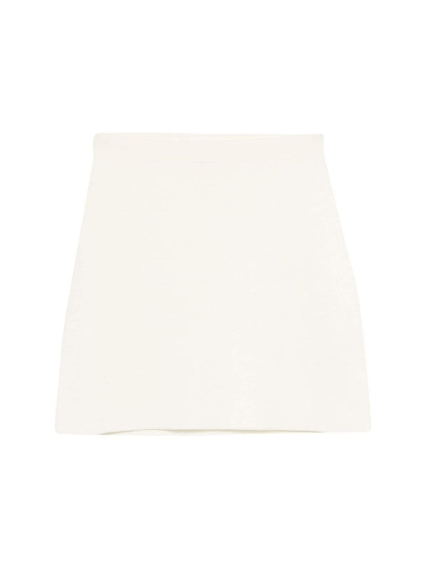 Wool Nylon Mini Skirt