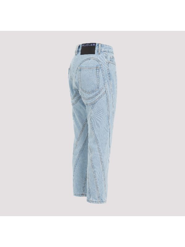 Capri Twist Seam Denim Pants