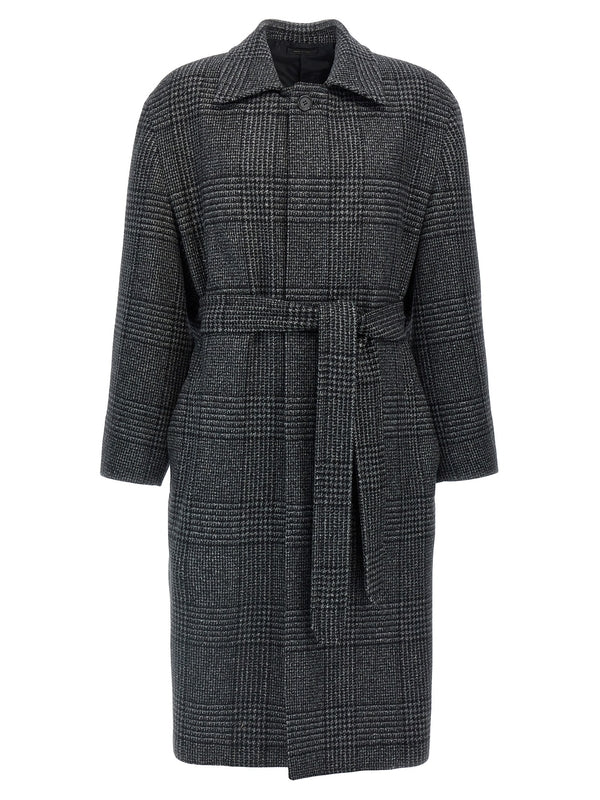 Check Wool
  Cashmere Belt Coat