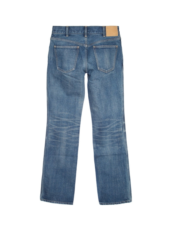 Back Logo Patch Flare Denim Pants
