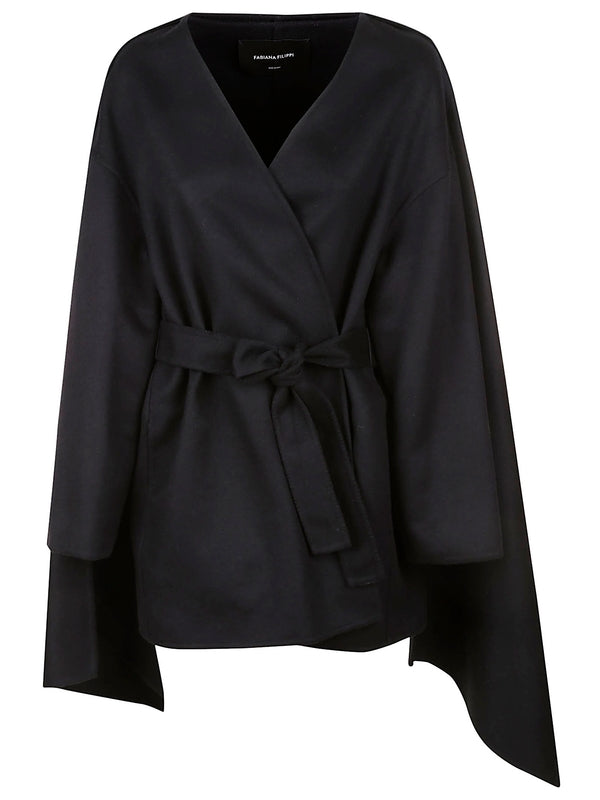 Belt Wool Cashmere Cape