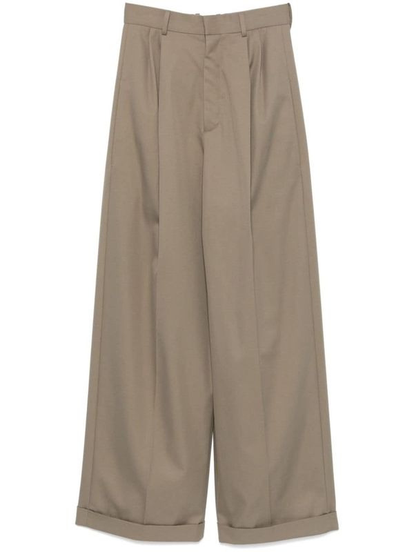 LOEWE - Anagram Detail Pleated Pants - Jente