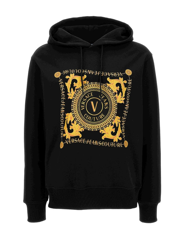 V Emblem Printing Hoodie