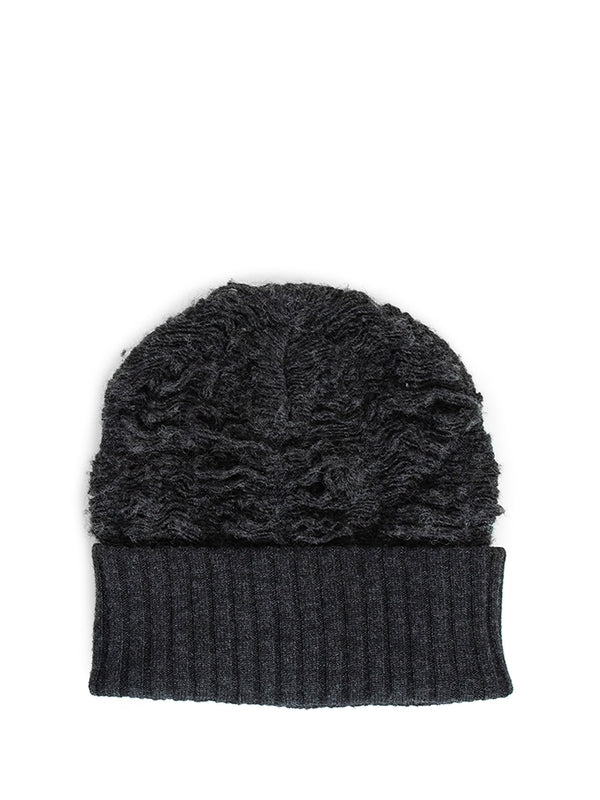 Textured Wool Blend Beanie