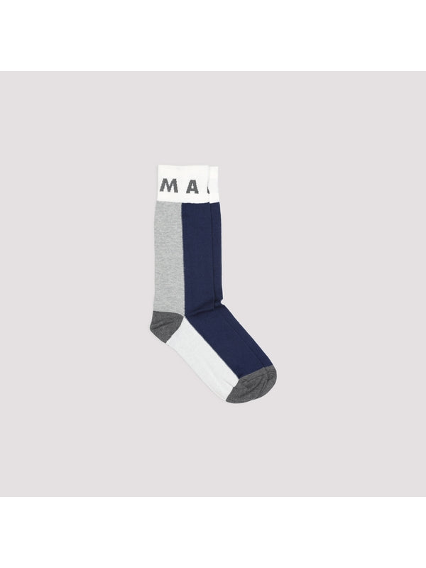 Logo Contrast Detail Socks