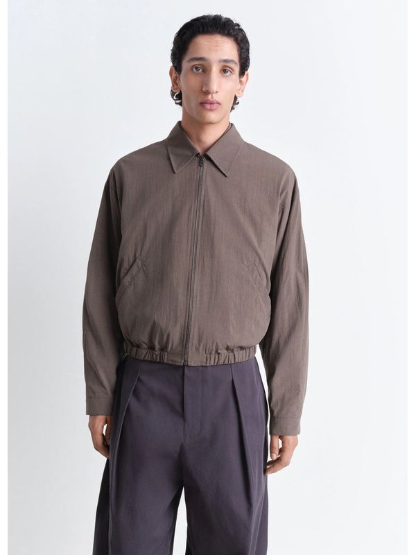 Technical Nylon Zip-up Jacket