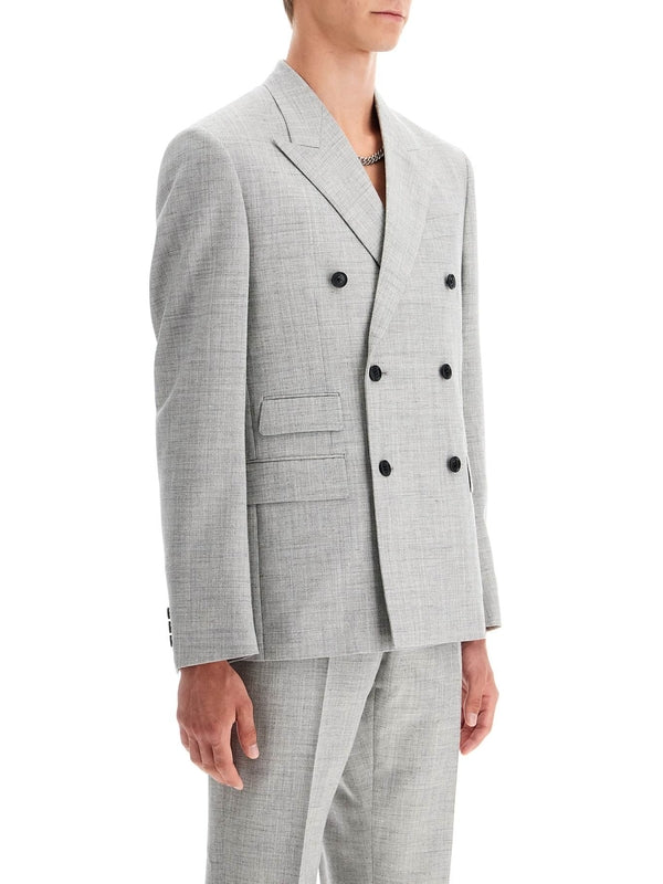 Wool Blend Double Tailored Jacket